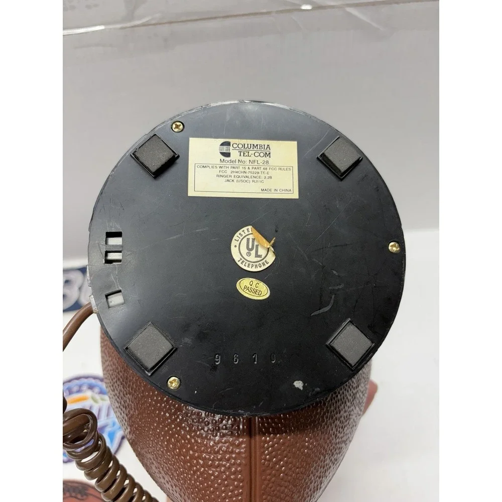 Vintage NFL Football Push Button Phone Dallas Cowboys Phone And Super Bowl Patch